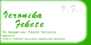 veronika fekete business card
